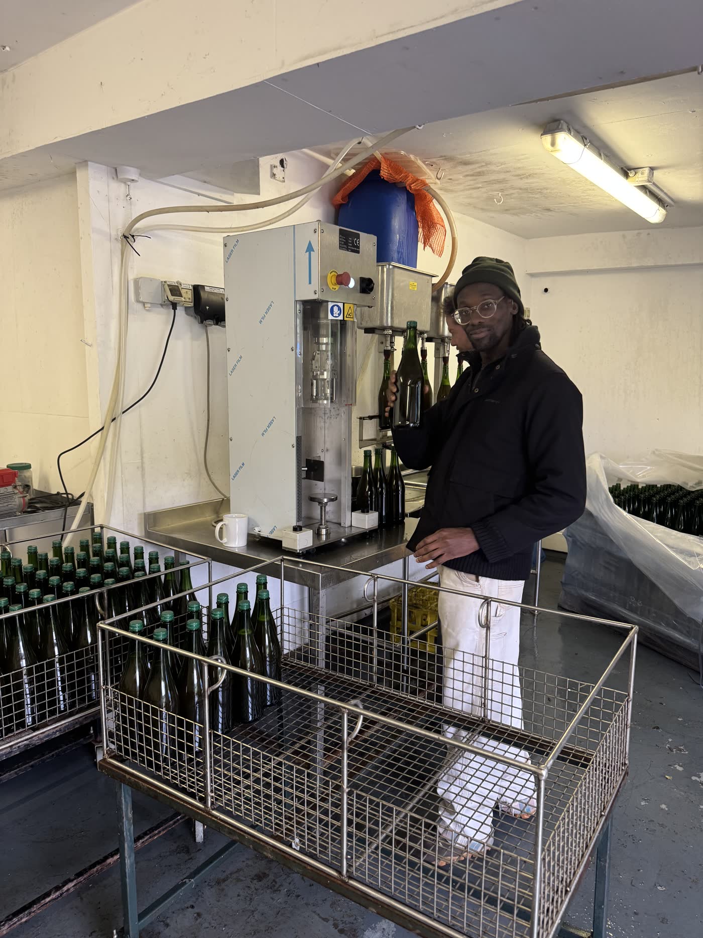 Bottling drinks in the Old Tree Brewery